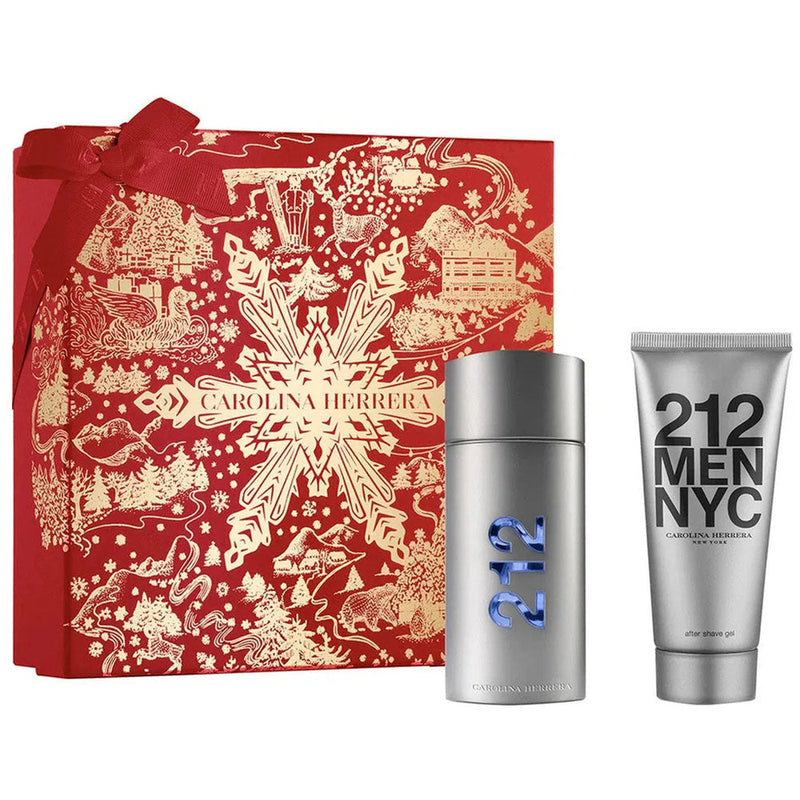 Carolina Herrera 212 Eau De Toilette For Men 2pcs Set