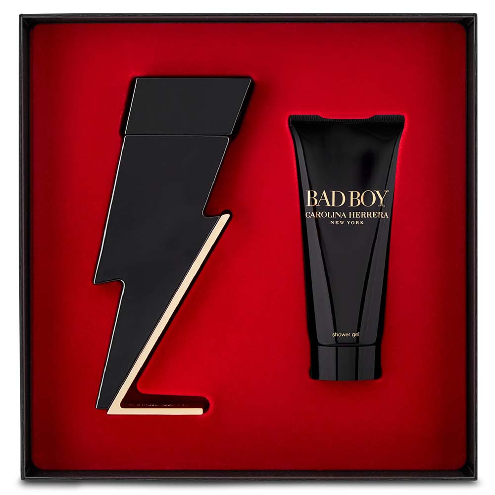 Carolina Herrera Bad Boy Eau De Toilette Gift Set For Men